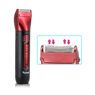 Tông đơ KeMei 8058 đỏ đen -AL