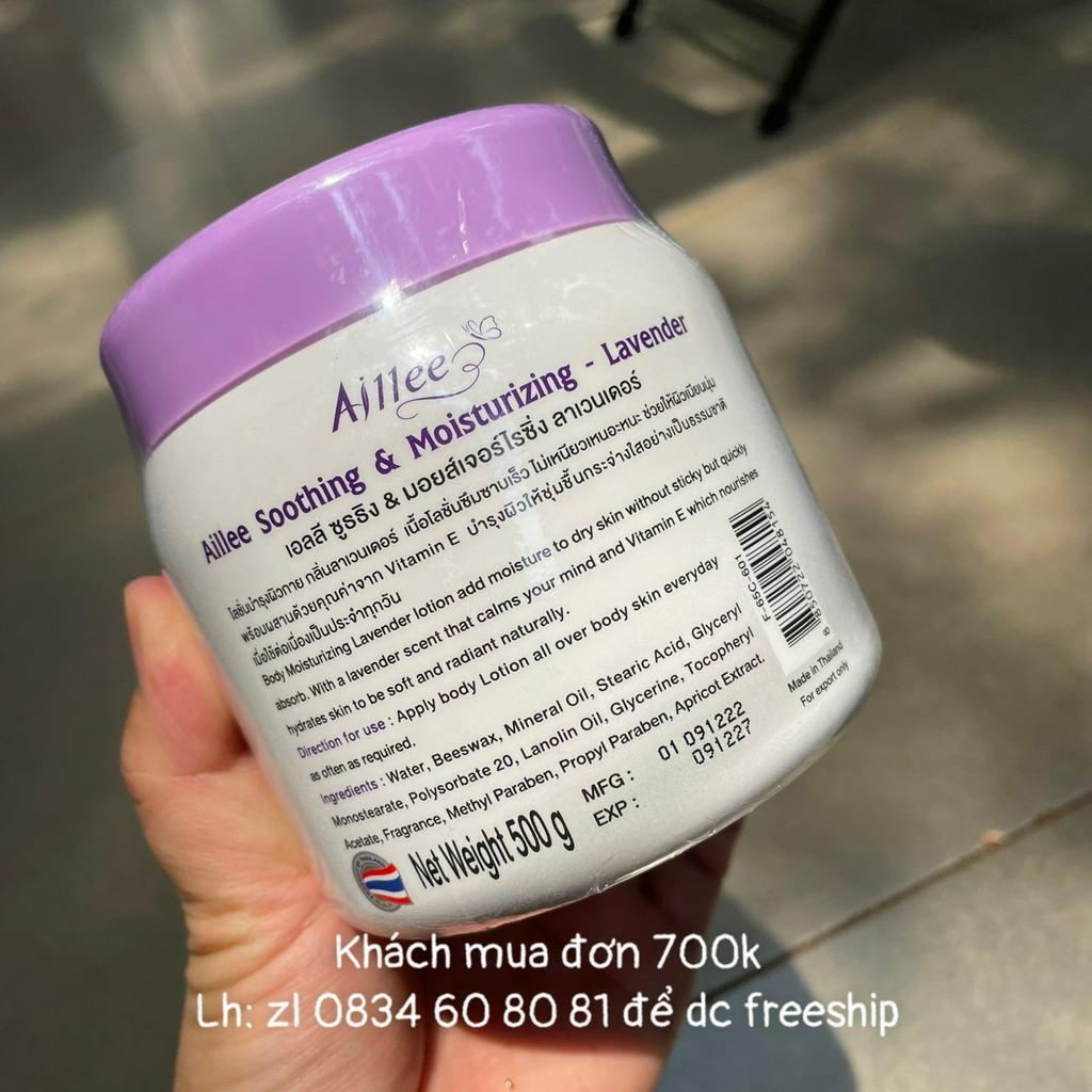Kem dưỡng da Aillee Soothing & Moisturizing Lavender hủ 500gr