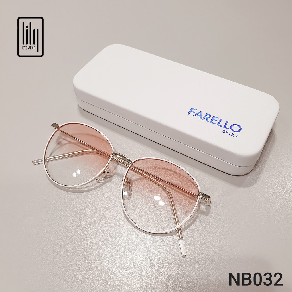 Kính mát nam nữ Lilyeyewear mắt tròn thời trang , gọng thanh mảnh nhẹ nhàng thoải mái NB032 | BigBuy360 - bigbuy360.vn