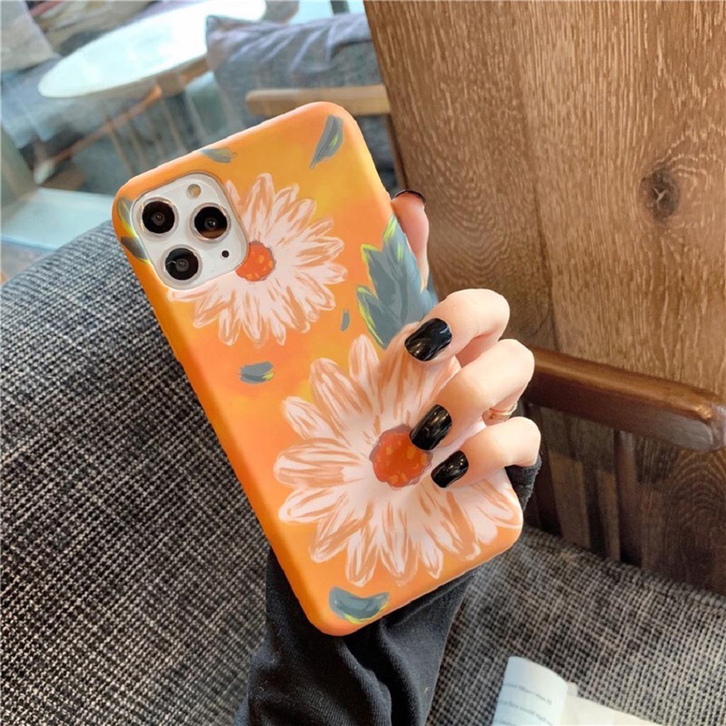 Ốp Lưng Iphone Cao Cấp Full Viền Hoa Cúc Lớn  Dành Cho Tất Cả Dòng Iphone từ 6 đến 11promax | BigBuy360 - bigbuy360.vn
