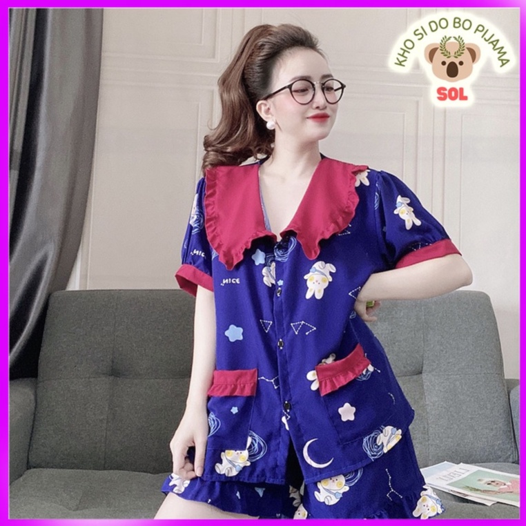 BỘ LỤA HÀN BIGSIZE 60-72KG FORM ĐÙI HOẠ TIẾT XINH