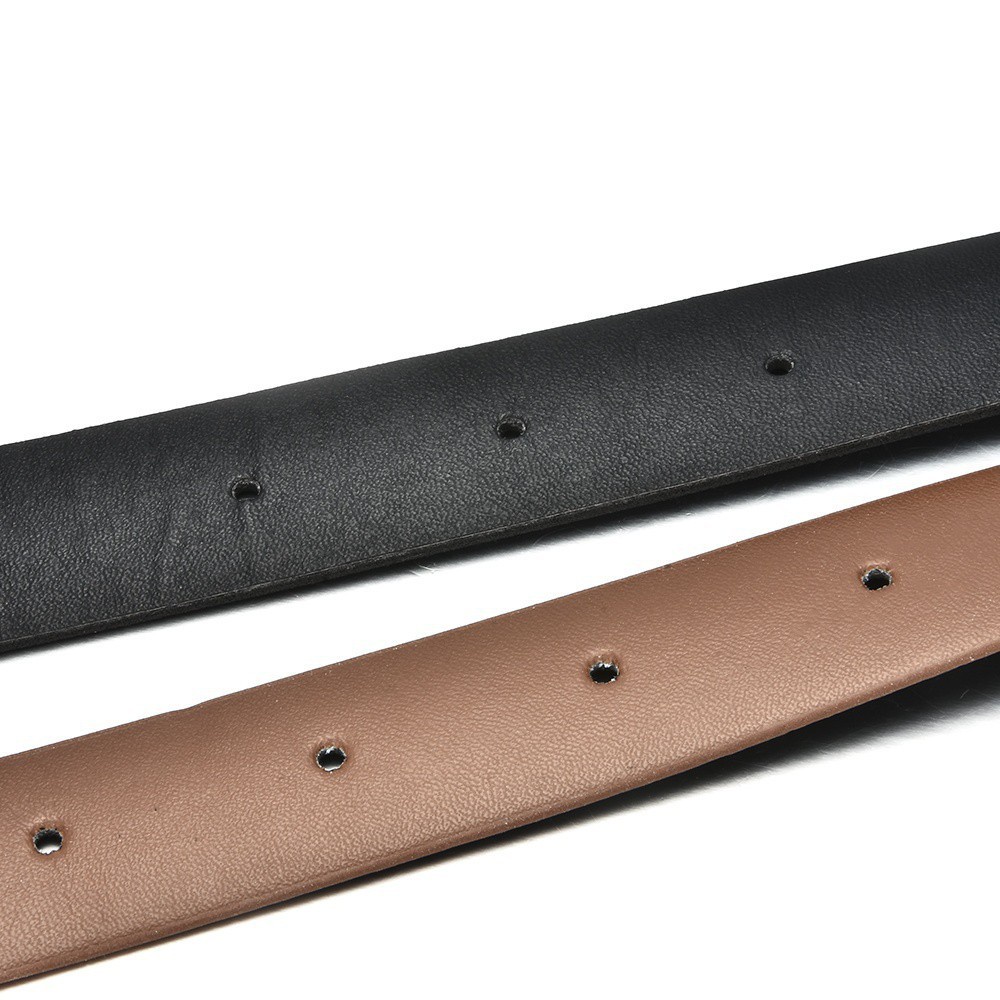 Dây thắt lưng da giả khóa cài tròn kim loại phong cách vintage thời trang dành cho nam và nữ