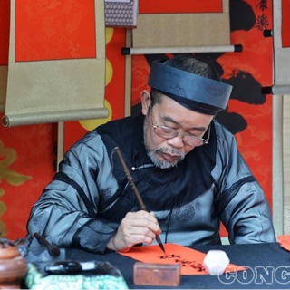 Combo áo dài ông đồ kiểu truyền thống