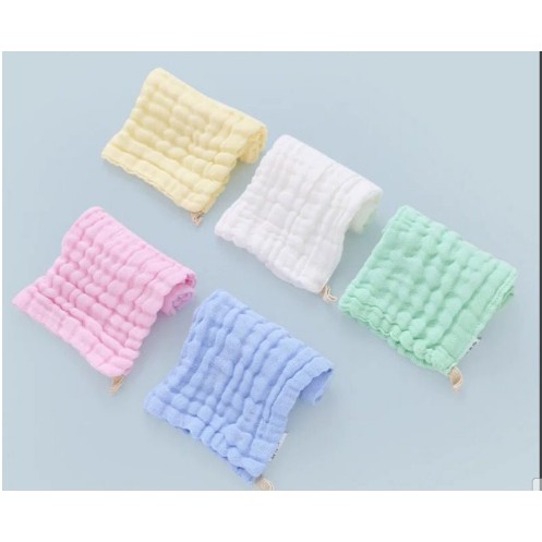 Set 5 khăn sữa rửa mặt xô nhăn cotton cao cấp cho bé