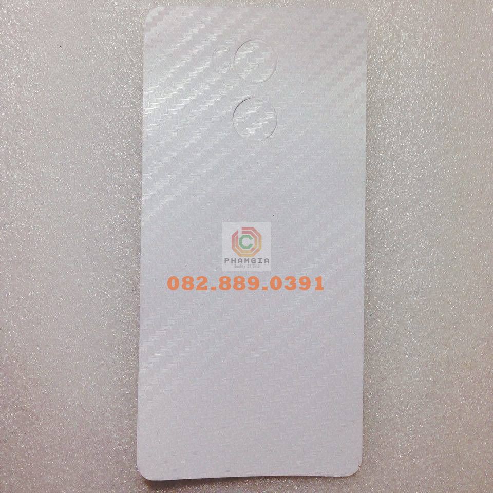Miếng dán mặt lưng skin carbon Xiaomi Redmi 4 prime