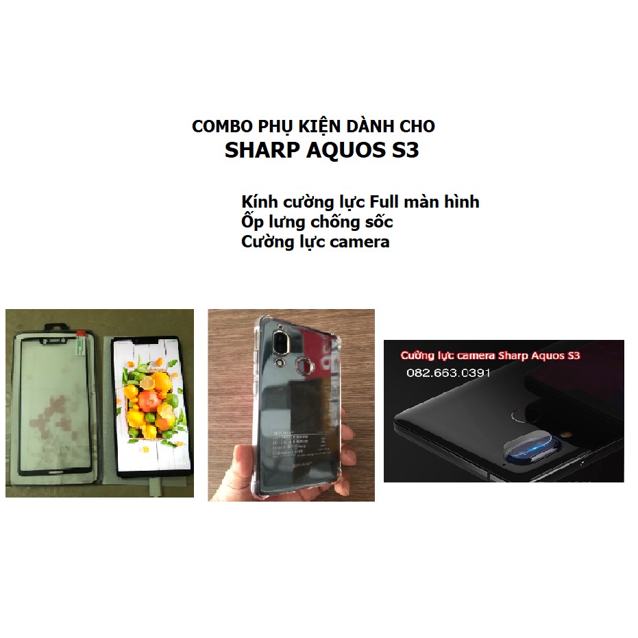 Combo phụ kiện dành cho Sharp Aquos S3