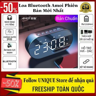 Loa Bluetooth Amoi Phiên Bản Mới Nhất Kiêm Đồng Hồ, Gương, Đo Nhiệt Độ