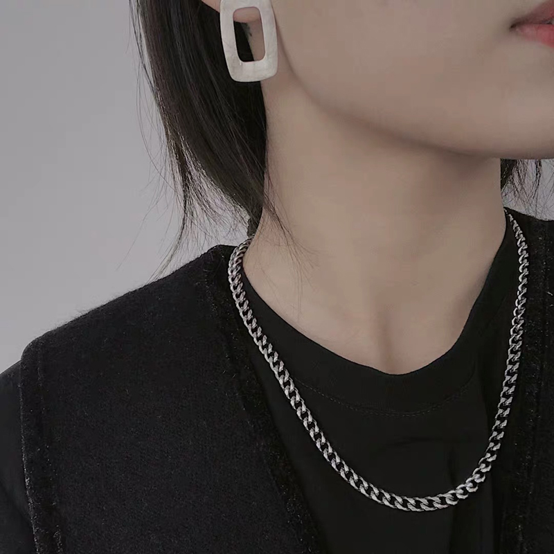 Dây Chuyền Thép Titan Phong Cách Hip Hop Thời Trang Cho Nam Nữ 23573