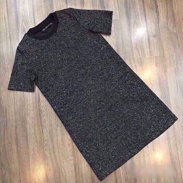 Váy thun nhũ zara