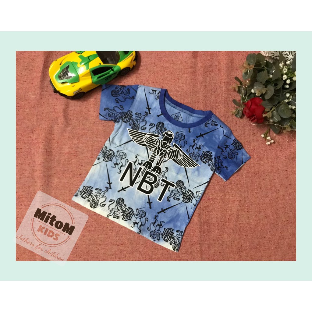 Áo cotton bé trai ♥️ FREESHIP ♥️ Chất thun cotton mềm mịn, họa tiết in loang cực chất