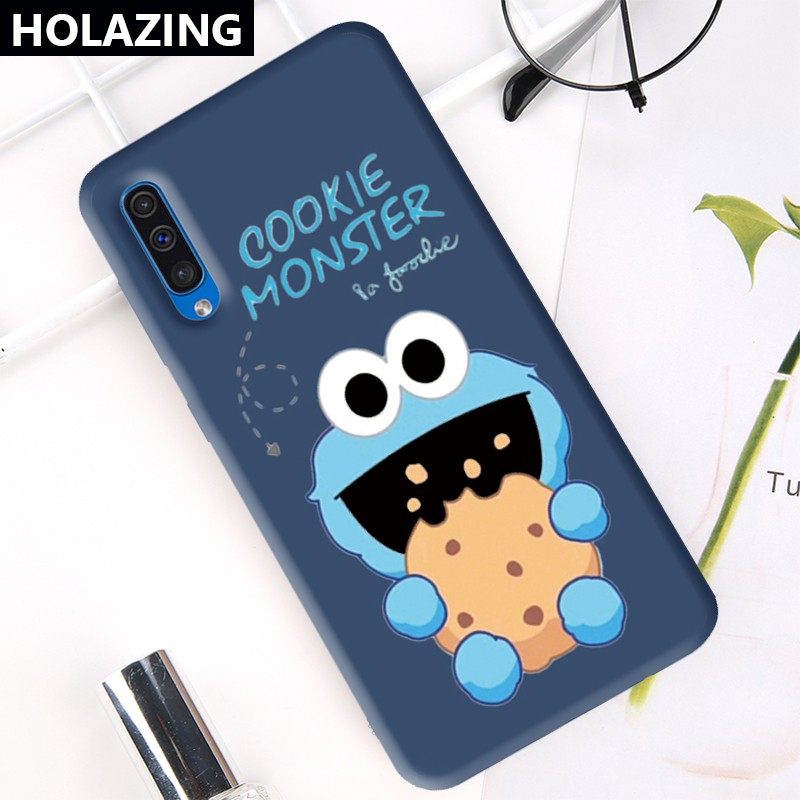 Ốp Điện Thoại Họa Tiết Elmo Cookie Monster Kaso Saepono Cho Samsung Galaxy A50 A30 A50S A30S A20S A10S A51 A71 A01 A11 A80 A70S