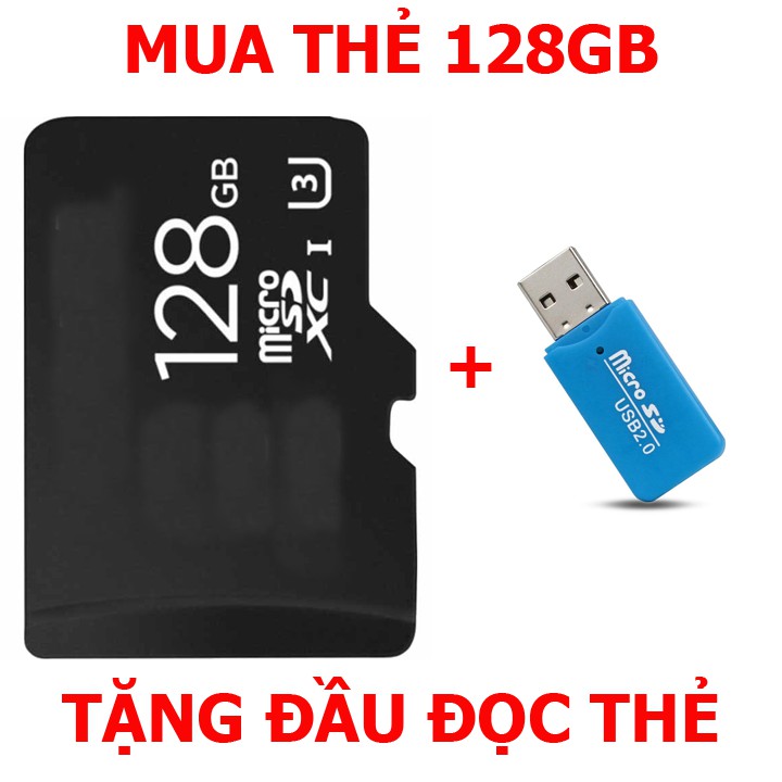 thẻ nhớ 128gb - micro sdxc 128gb - tặng kèm áo thẻ | BigBuy360 - bigbuy360.vn