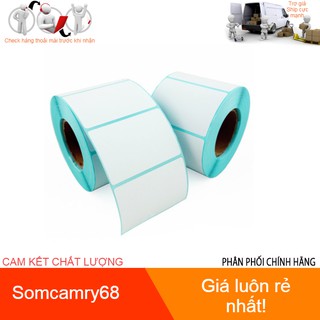 Giấy decal in tem cân, trà sữa, mã vạch, tem phụ 58x40 mm nhiệt
