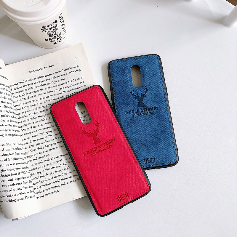 Meizu S6 16x 16t 16 Plus 17 Pro Note 5 Note 6 Note 8 Note 9 Ốp Lưng Điện Thoại vỏ vải nai sừng tấm tpu mềm Xanh đen xám