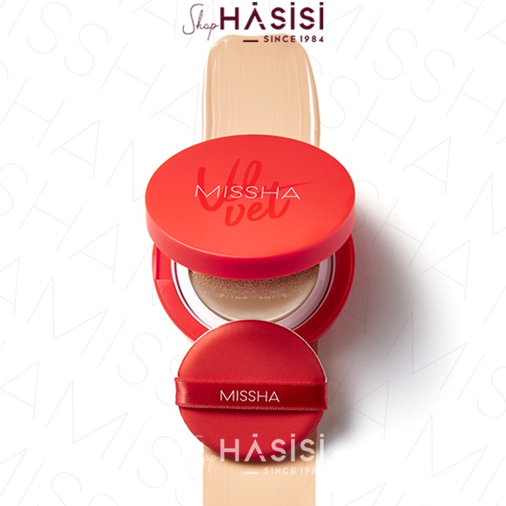 PHẤN NƯỚC MISSHA - Velvet Finish Cushion SPF 50+/PA+++ 15g ( Hộp Đỏ )