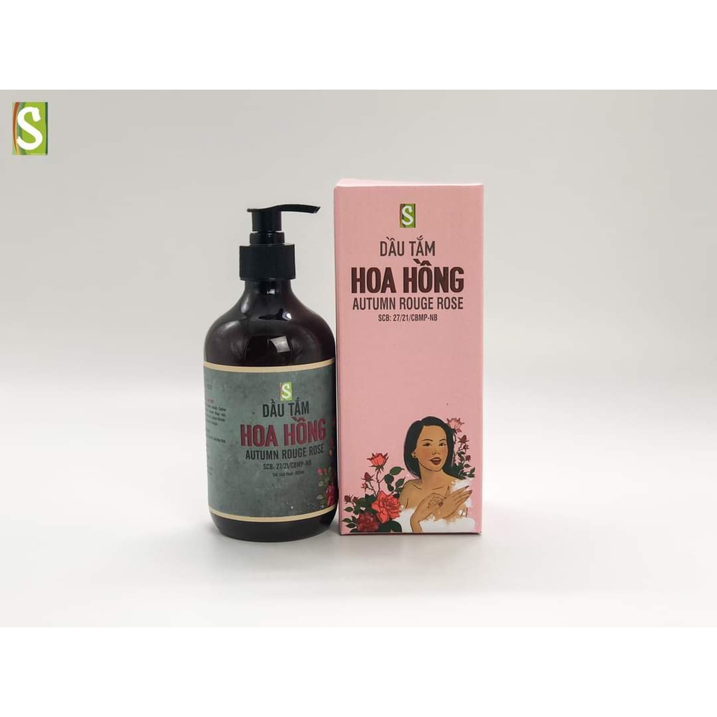 Dầu Tắm Hoa Hồng HTX Sinh Dược 500ml