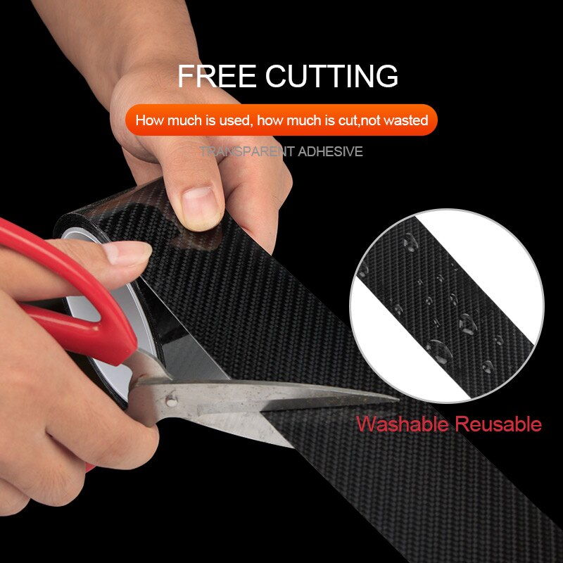 SEAMETAL Miếng Dán Bảo Vệ Cửa Xe Hơi Bằng Sợi Carbon 5D Sự Bảo Vệ