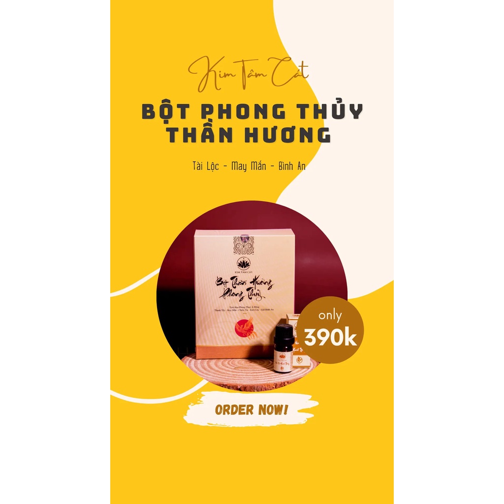 ☜Bột xông nhà tẩy uế Kim Tâm Cát thảo mộc 100% - Minhnew shop (có tặng Linh phù đi kèm)