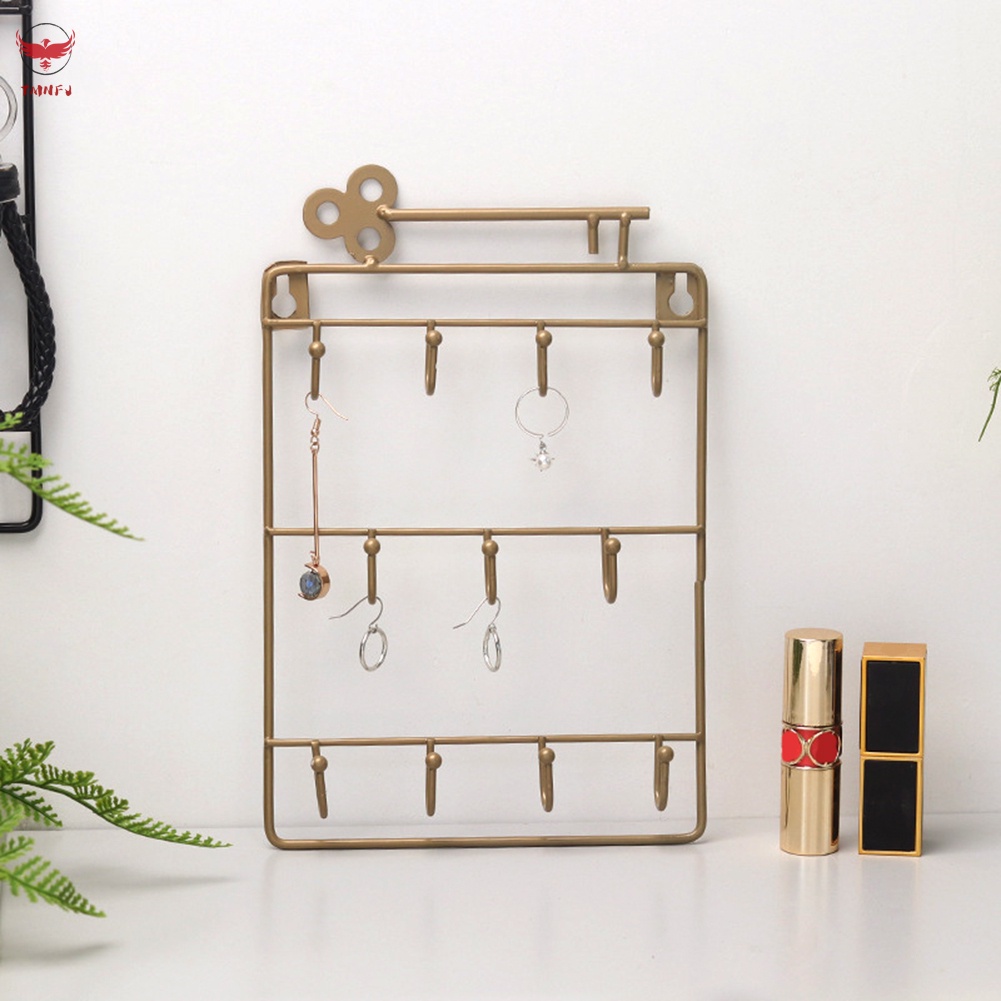 Giá Treo Chìa Khóa 11 Móc Bằng Sắt Gắn Tường Tiết Kiệm Không Gian Giá Đỡ