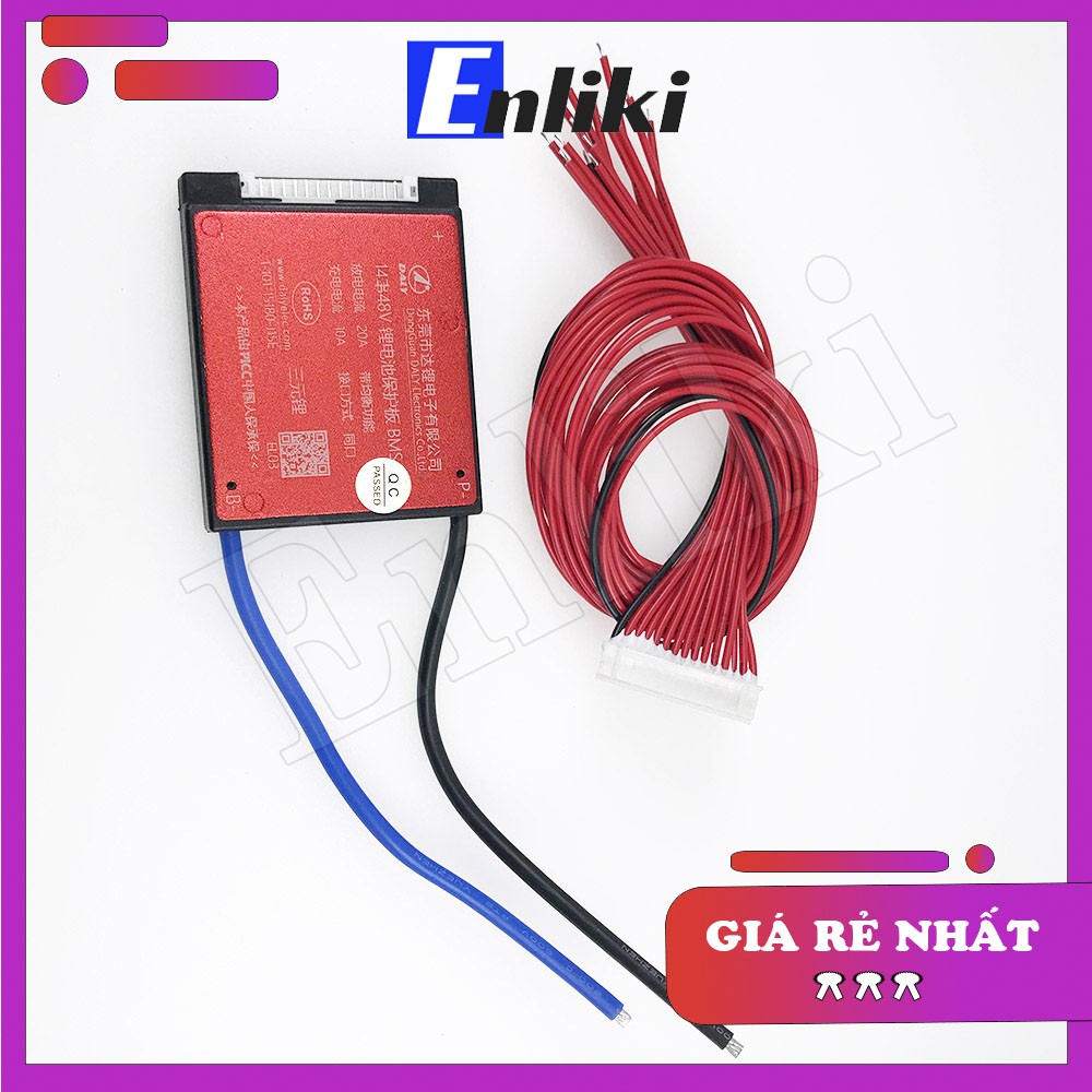 14S 20A Mạch Bảo Vệ BMS Cho Pin Lithium 3.7V - Hệ 14 Cell Nối Tiếp