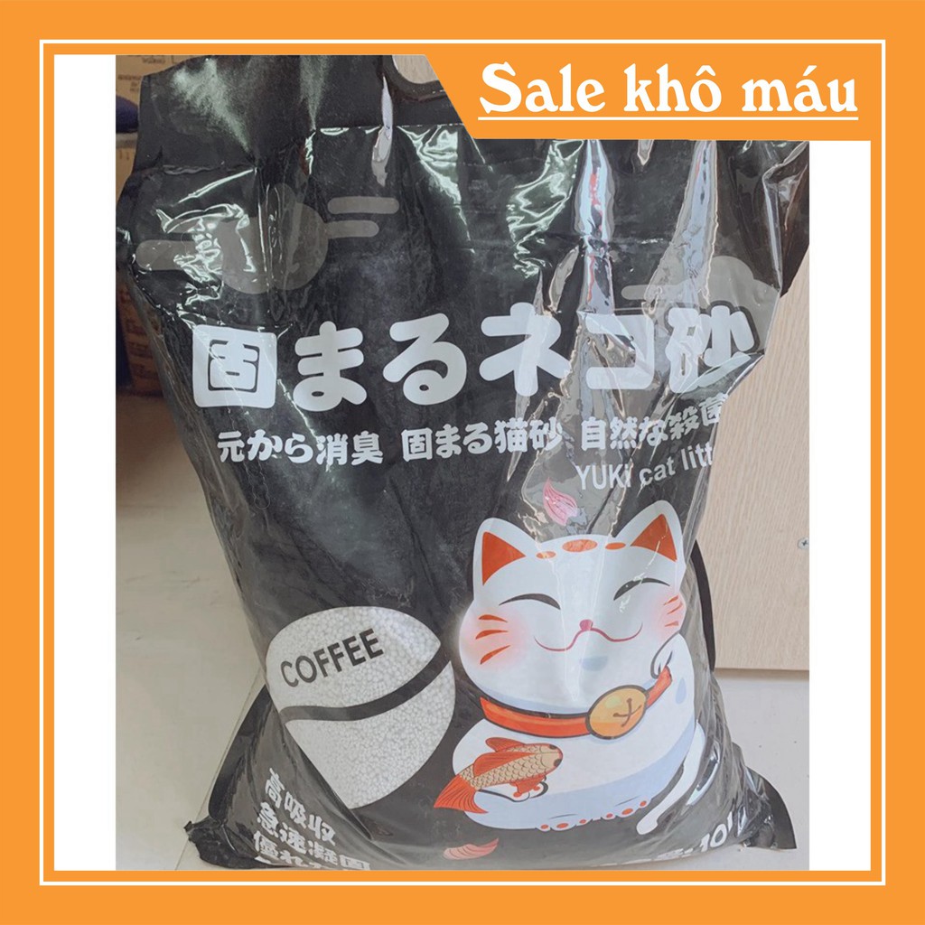 [FLASH SALE]  cát vệ sinh cho mèo nhật đen cho mèo yuki 10L