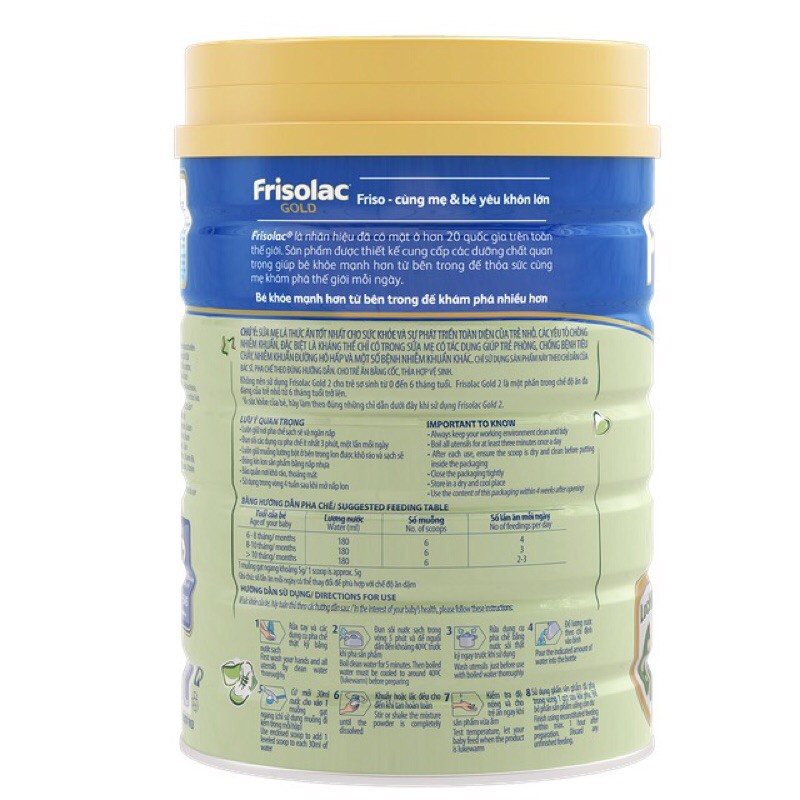 Sữa Frisolac gold 2 850g