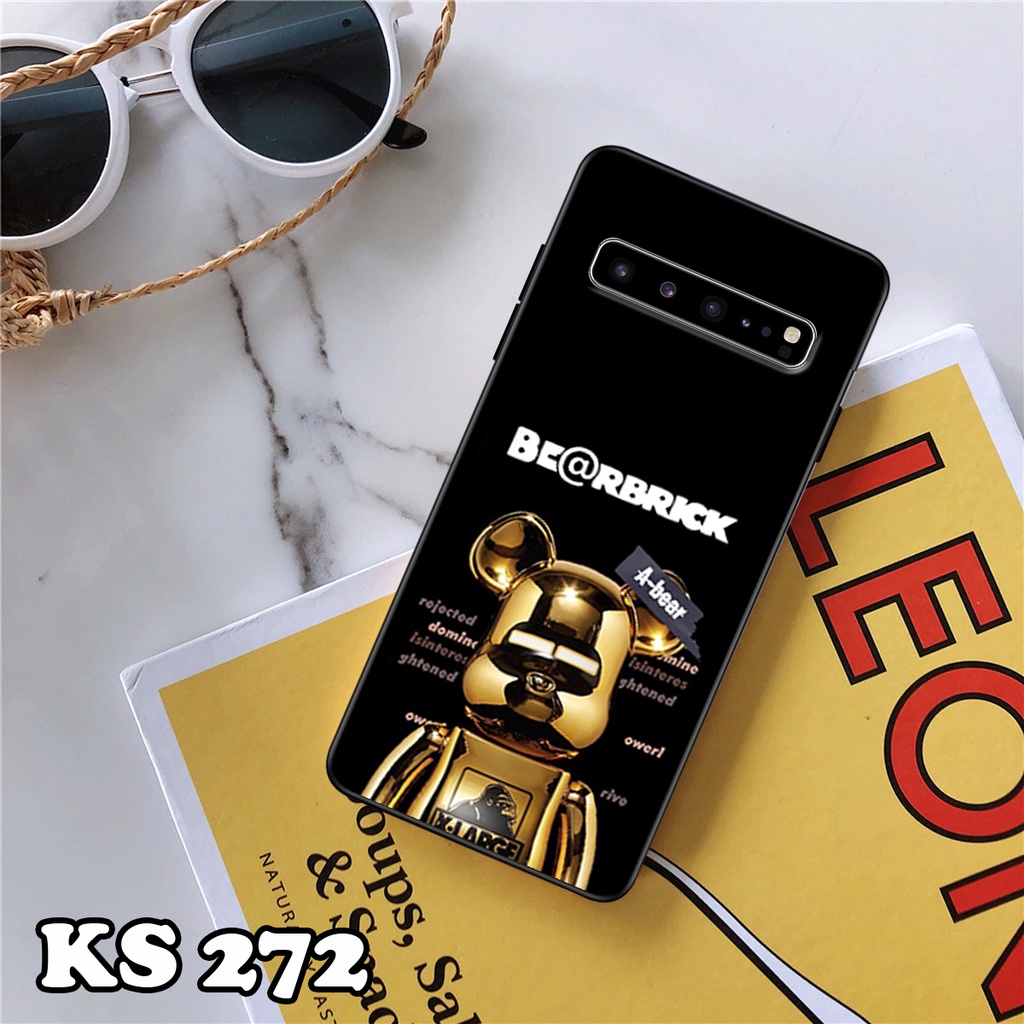 Ốp lưng Samsung S10 - S10 Plus - S10 5G - S10 Lite - S10e - Ốp Samsung in hình Gấu B.Ŗİ.ÇK - Lưng nhám viền TPU cao cấp