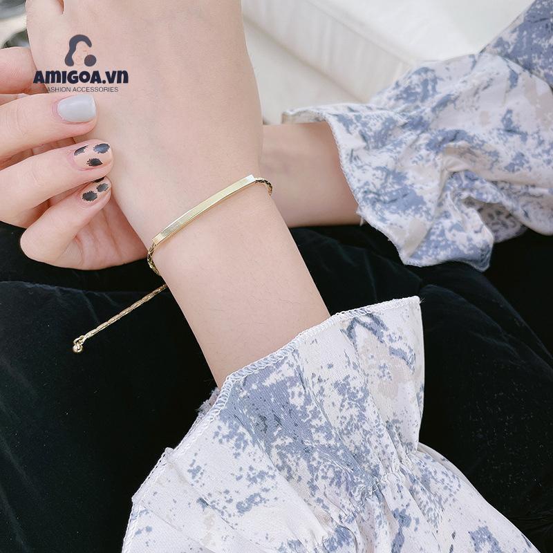 ✨✨Vòng đeo tay họa tiết chữ phong cách thời trang hàn quốc dành cho phái nữ