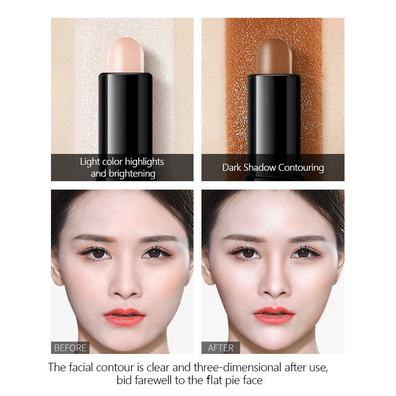 ZEESEA Highlighter Shading Contouring Stick Makeup Contour Rod Concealer Brightening Face-lifting 2 in 1 | BigBuy360 - bigbuy360.vn