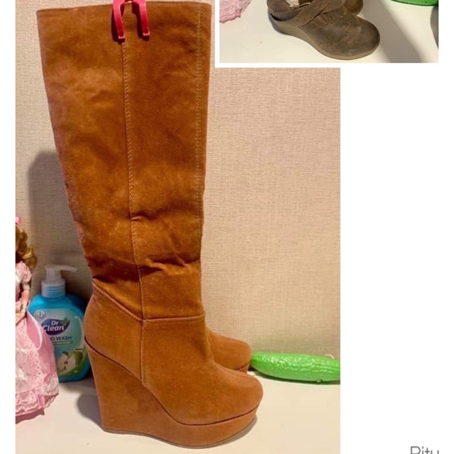 Boots đùi da lộn