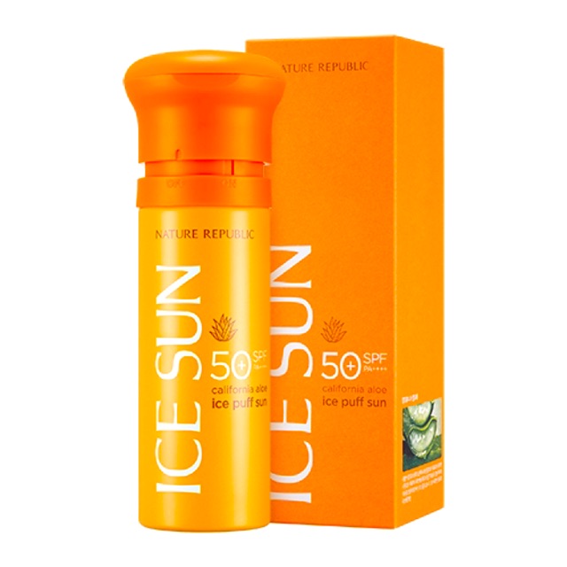 Kem chống nắng dạng xịt ICE SUN SPF 50+ NATURE REPUBLIC California Aloe Ice Puff Sun