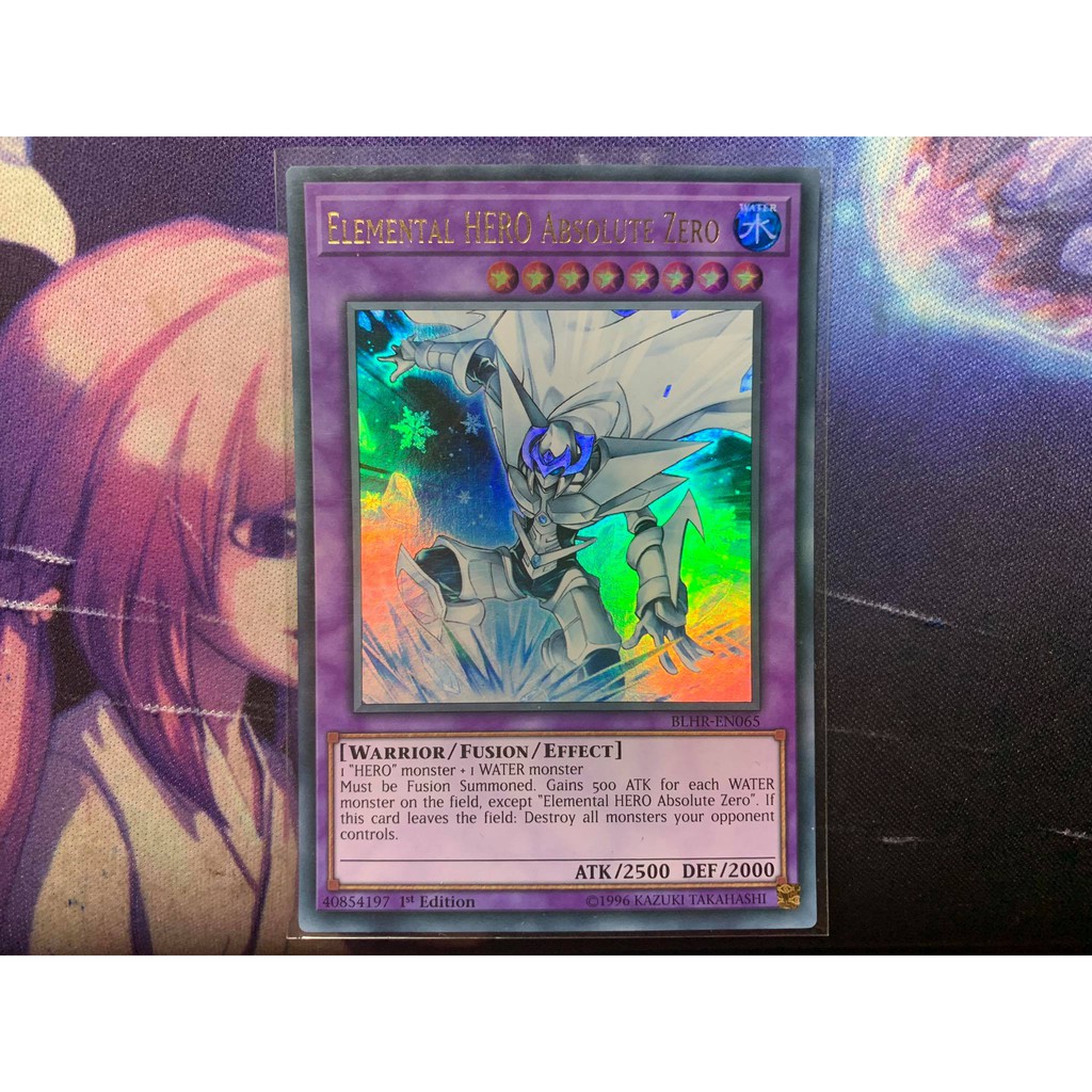 Thẻ Bài Yugioh Chính Hãng Elemental HERO Absolute Zero - BLHR-EN065