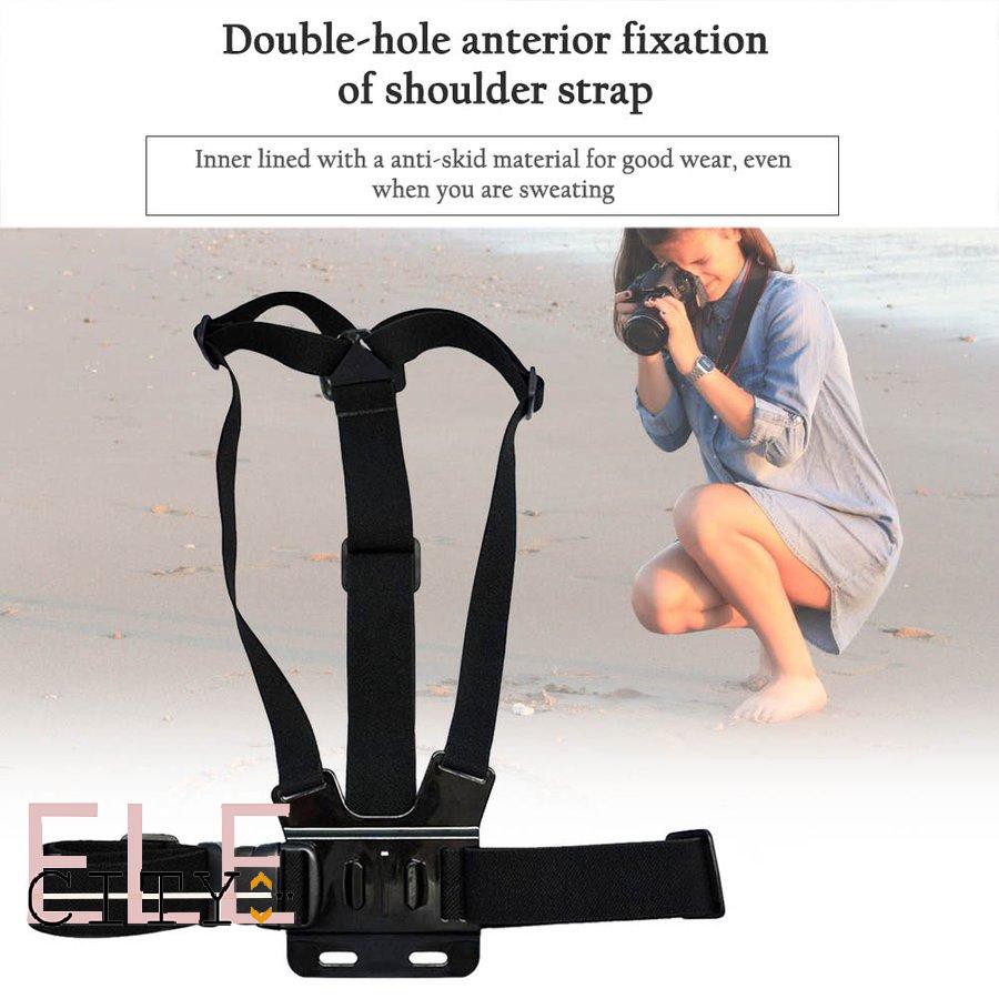 111ele} Chest Strap Belt Body Tripod Harness Mount For Go Pro SJCAM SJ4000