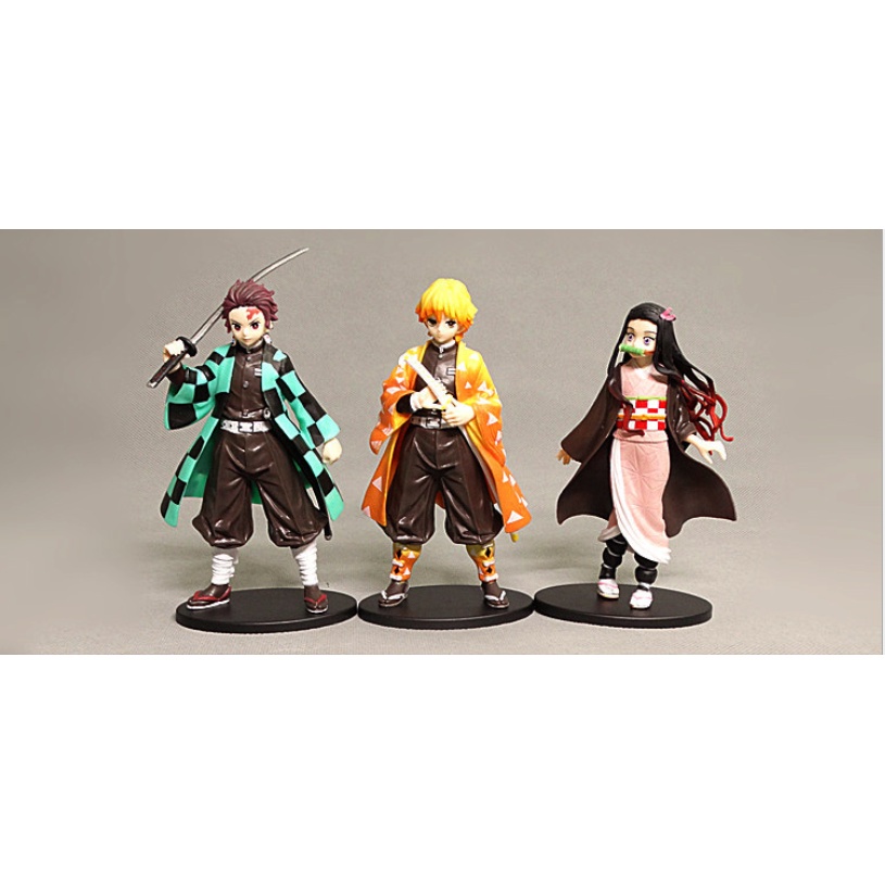 Mô Hình Nhân Vật Nezuko Tanjirou Zenitsu Trong Phim The blade of ghost Extinguish Kimetsu No Yaiba Bằng Pvc