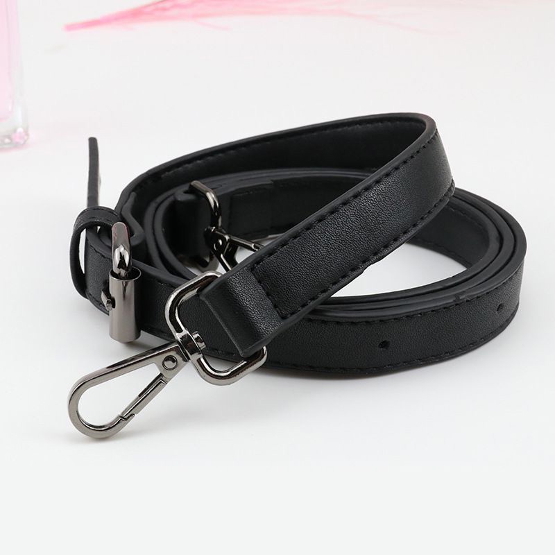 Dây Đeo Túi Dây Da Đen 16mm Khuy Nịt Cài RQN1449