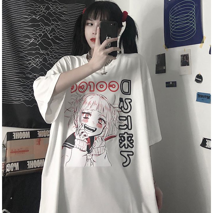 ÁO THUN, ÁO PHÔNG TAY LỠ UNISEX FORM RỘNG OVERSIZE ANIME M140