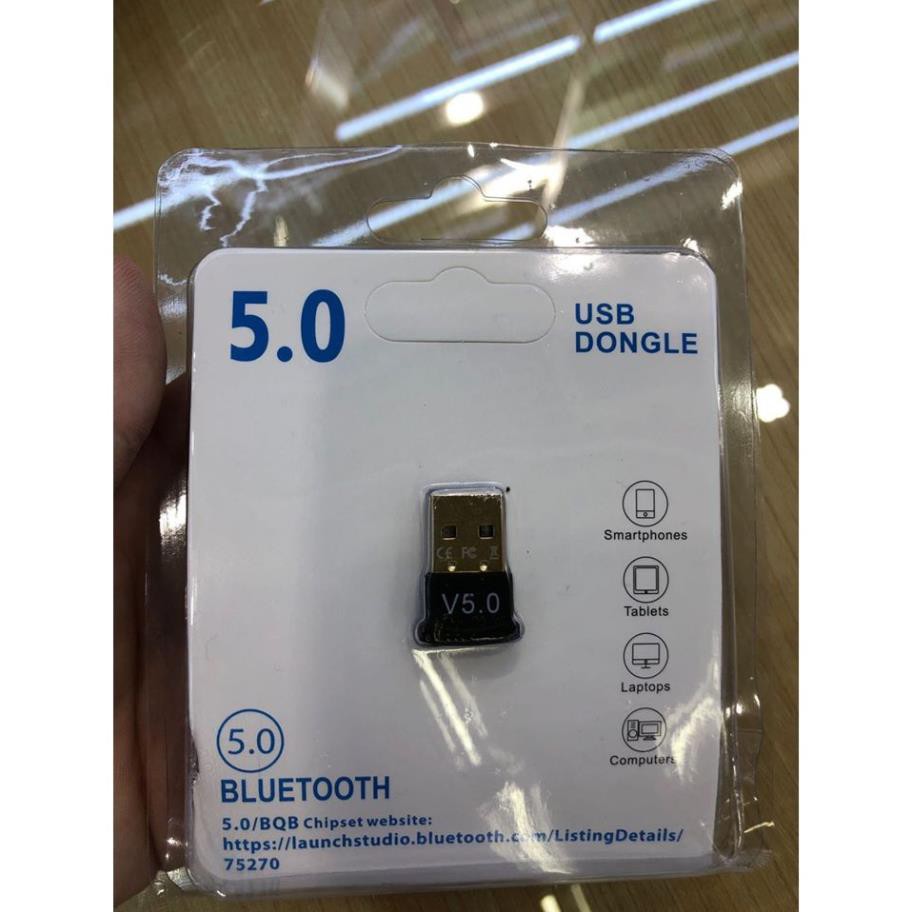 USB Bluetooth 5.0 bổ sung bluetooth cho máy tính để bàn, cho laptop bị hỏng Bluetooth hoặc dùng cho loa, bàn phím, chuột