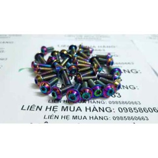 Ốc Titan lục bảo M8*20 răng nhuyễn gắn xe máy (1con)