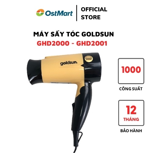 Máy sấy tóc Goldsun GHD2000 GHD2001 siêu bền sấy mạnh nhanh khô BT 12 tháng