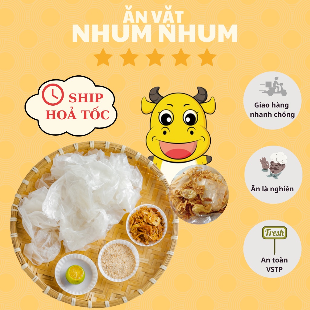 BÁNH TRÁNG PHƠI SƯƠNG MUỐI NHUYỄN HÀNH PHI DẺO MỀM