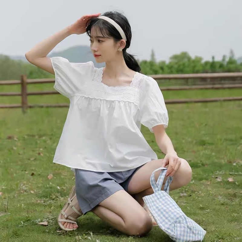 Áo babydoll  ren ngực