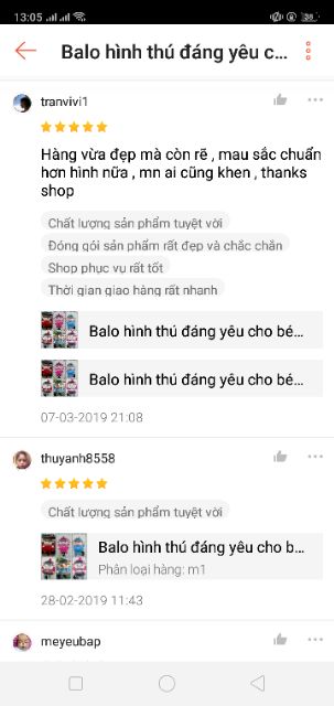 Balo Hình Thú Đáng Yêu Cho Bé Từ 1_5 Tuổi (kéo sang phải để xem mã số)