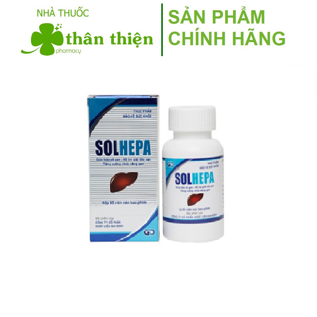 Solhepa – Hỗ trợ điều trị viêm gan, tăng cường chức năng gan và giải độc gan (60 viên)