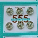 Set 6 khuya bấm nút bấm áo dài, áo bà ba, gấu bằng inox không gỉ