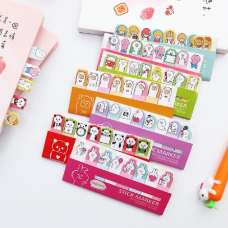 Set giấy ghi chú hình động vật hoạt hình dễ thương DIY - MyNa Mart