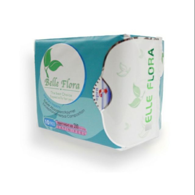Combo 03 Gói Băng Vệ Sinh Belle Flora Ban Đêm (Gói 10 Miếng)