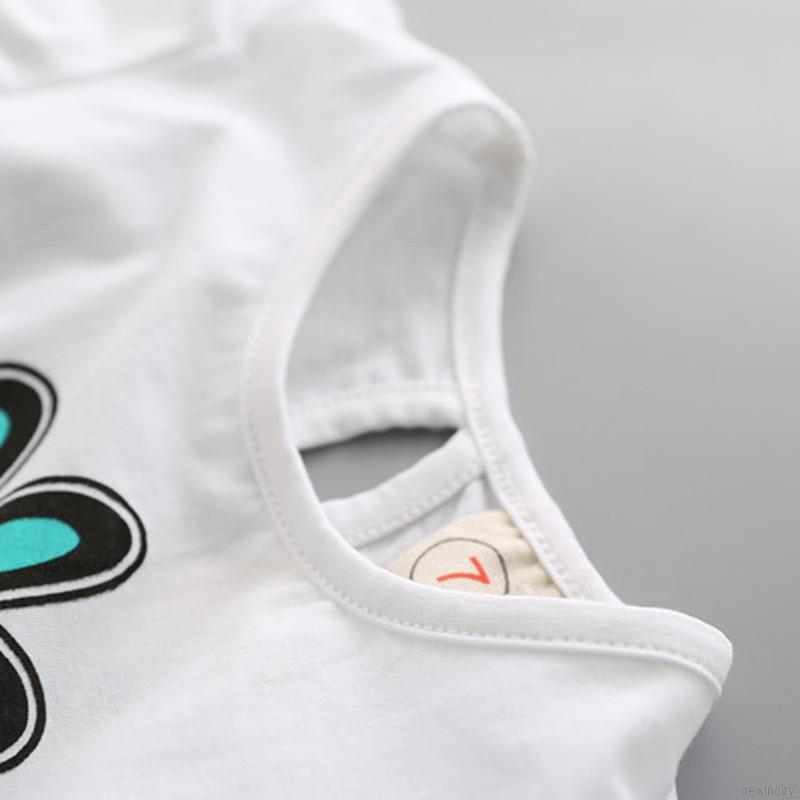 Set áo thun + chân váy xòe dễ thương cho bé gái