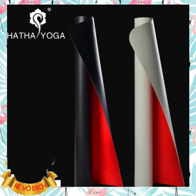 YOGA HATHA Thảm Chính Hãng Cao Su Du Lịch 1,5mm -  Đen