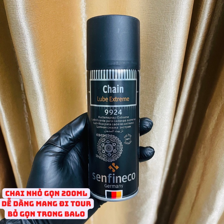 Chai Xịt dưỡng sên mở bò xanh SENFINECO 9924 200ml + SENFINECO 9941 650ML - cao cấp, không văng