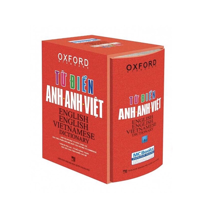 Sách - Từ Điển Anh Anh Việt Phiên Bản Bìa Cứng Màu Đỏ - Giải Nghĩa Đầy Đủ Ví Dụ Phong Phú